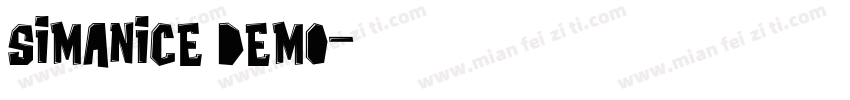 simanice demo字体转换